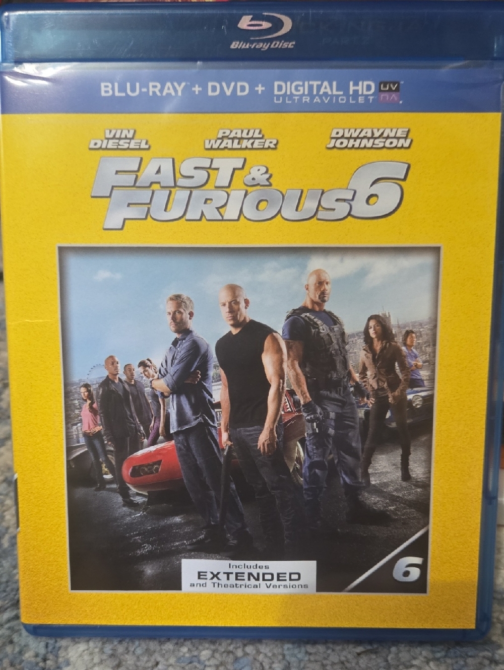 Fast & Furious 6 (Blu-ray + DVD + Digital HD) - Yellow Cover